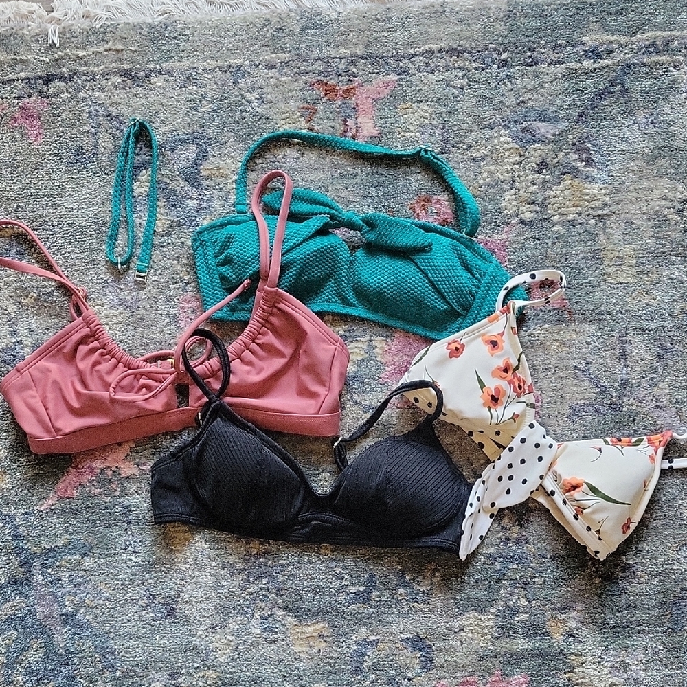 Women's Swimwear Set - Black, Pink, Teal, Floral